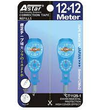 Astar Correction Tape Refillable 4.2mm x 12m / Astar / Correction Tape / Reffillable / Correction Tape Refill / ASTAR Correction Tape Refillable
