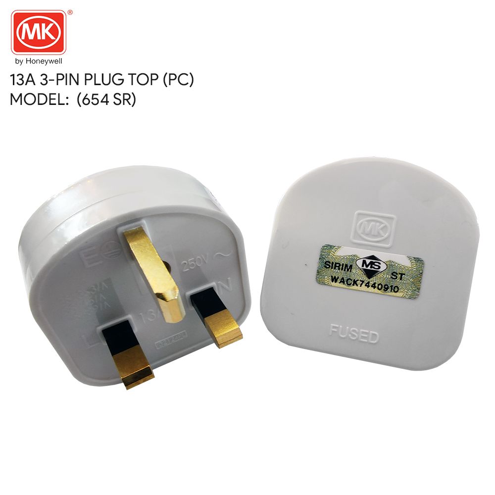 3-Pin Plug Top (654 SR – PC Material)