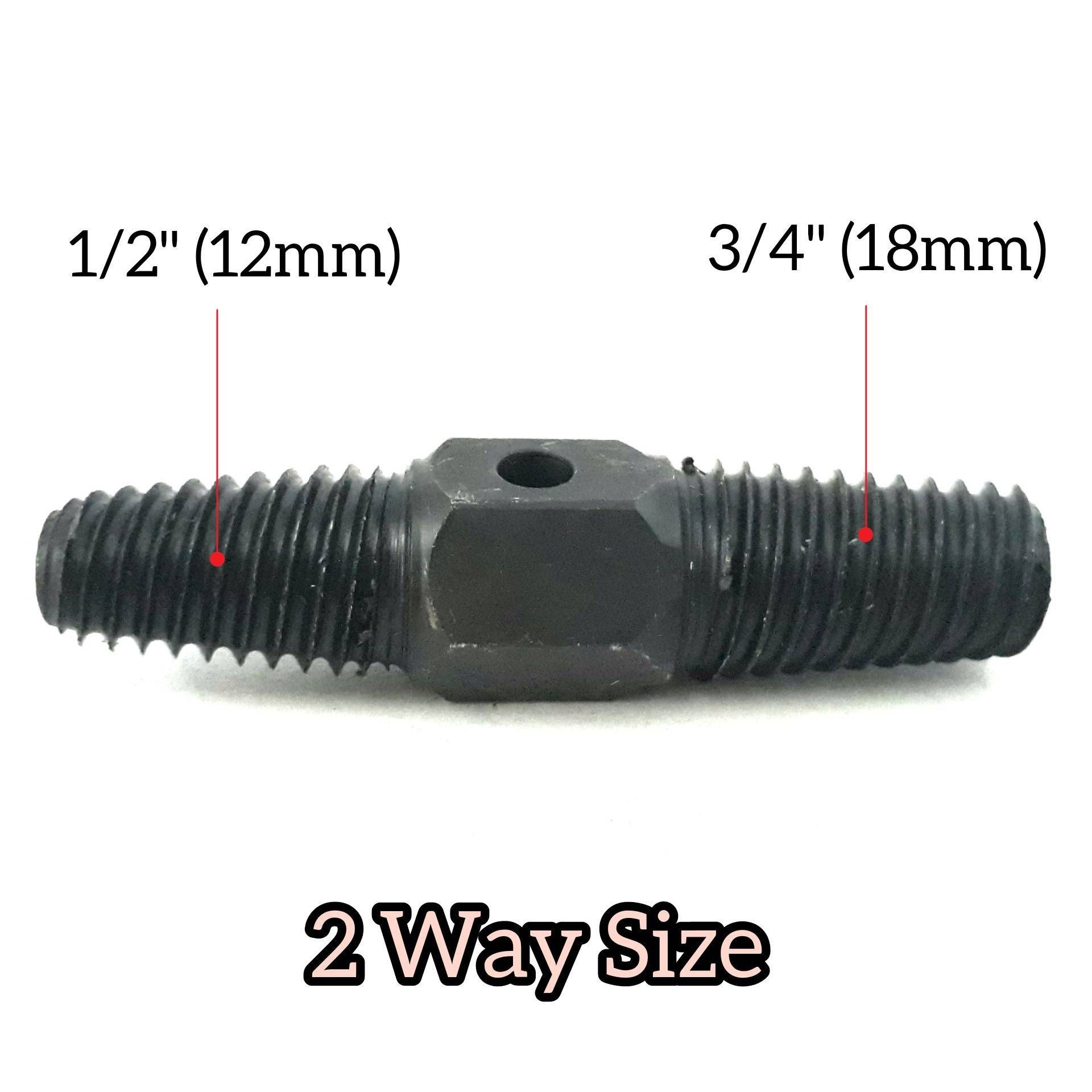 2 Way Pipe Extractor 1/2鈥� 3/4鈥�Pipe Damage Extractor Broken Tap Remover
