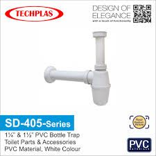 Techplas SD-405-series Pvc Bottle Trap Bathroom And Kitchen Basin Bottle Trap