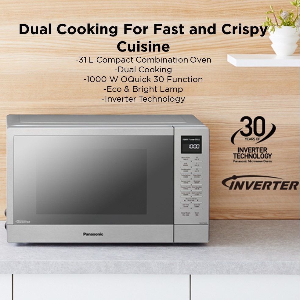 PANASONIC NN-GT69J MICROWAVE OVEN 31L 30 MENUS NN-GT69JSMPQ Combination Oven Dual Cooking