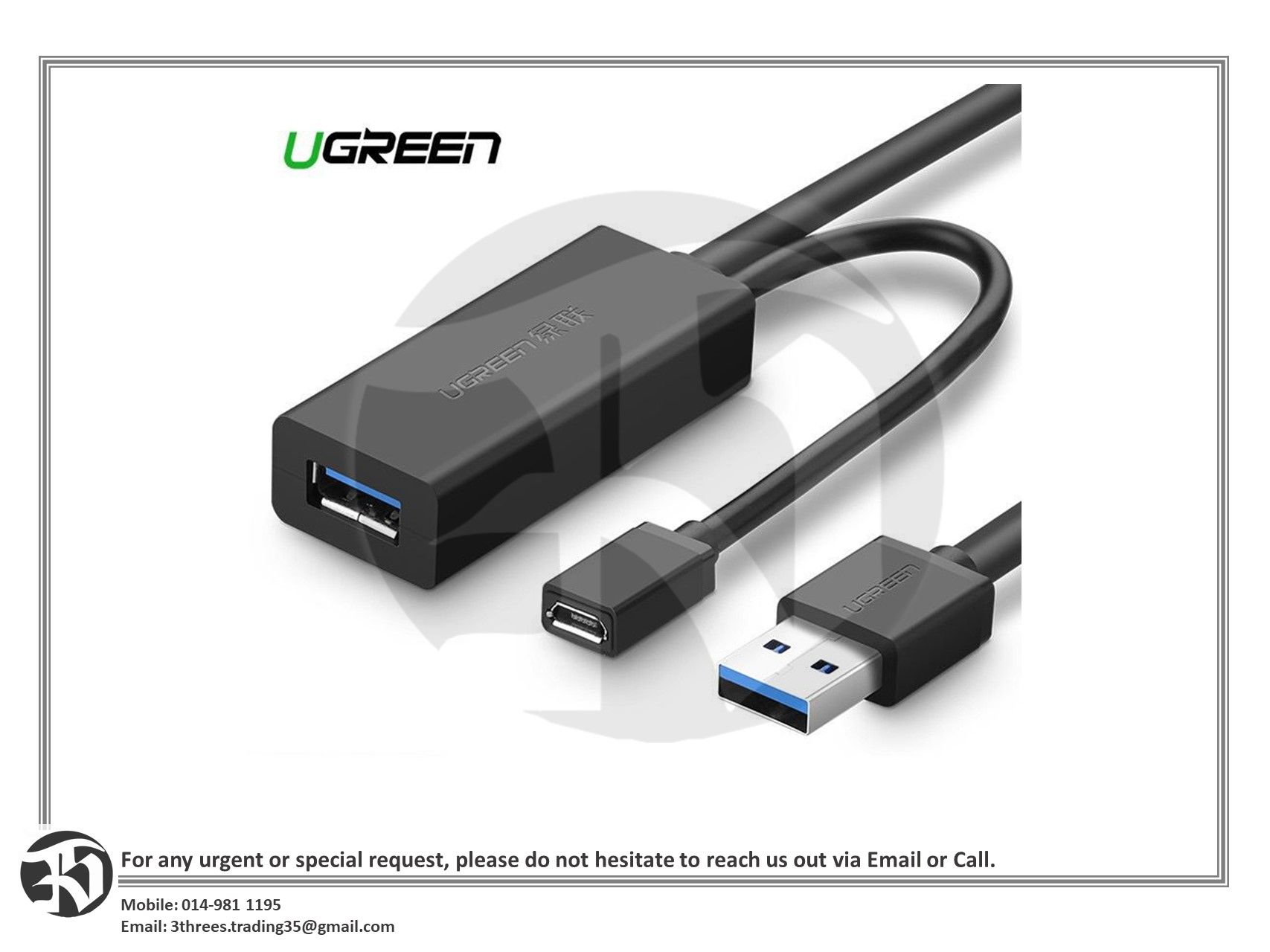 10M USB 3.0 Male To Female Active Extension Repeater Cable