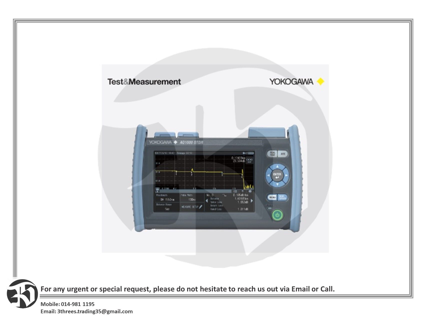 YOKOGAWA OTDR-AQ1000 Optical Time Domain Reflectometer
