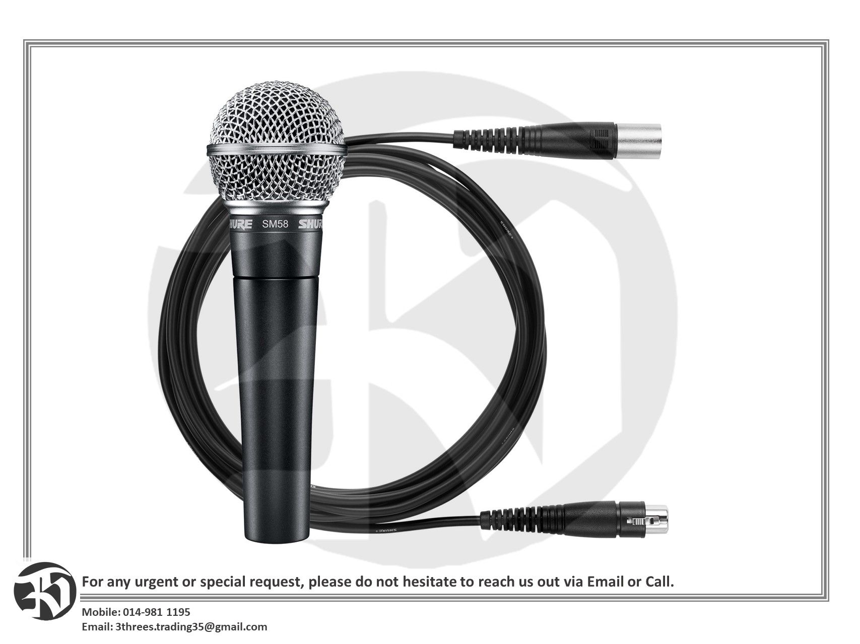 SHURE Wired Microphone SM58
