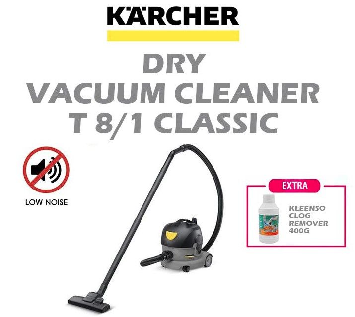 KARCHER DRY VACUUM CLEANER T 8/1 CLASSIC