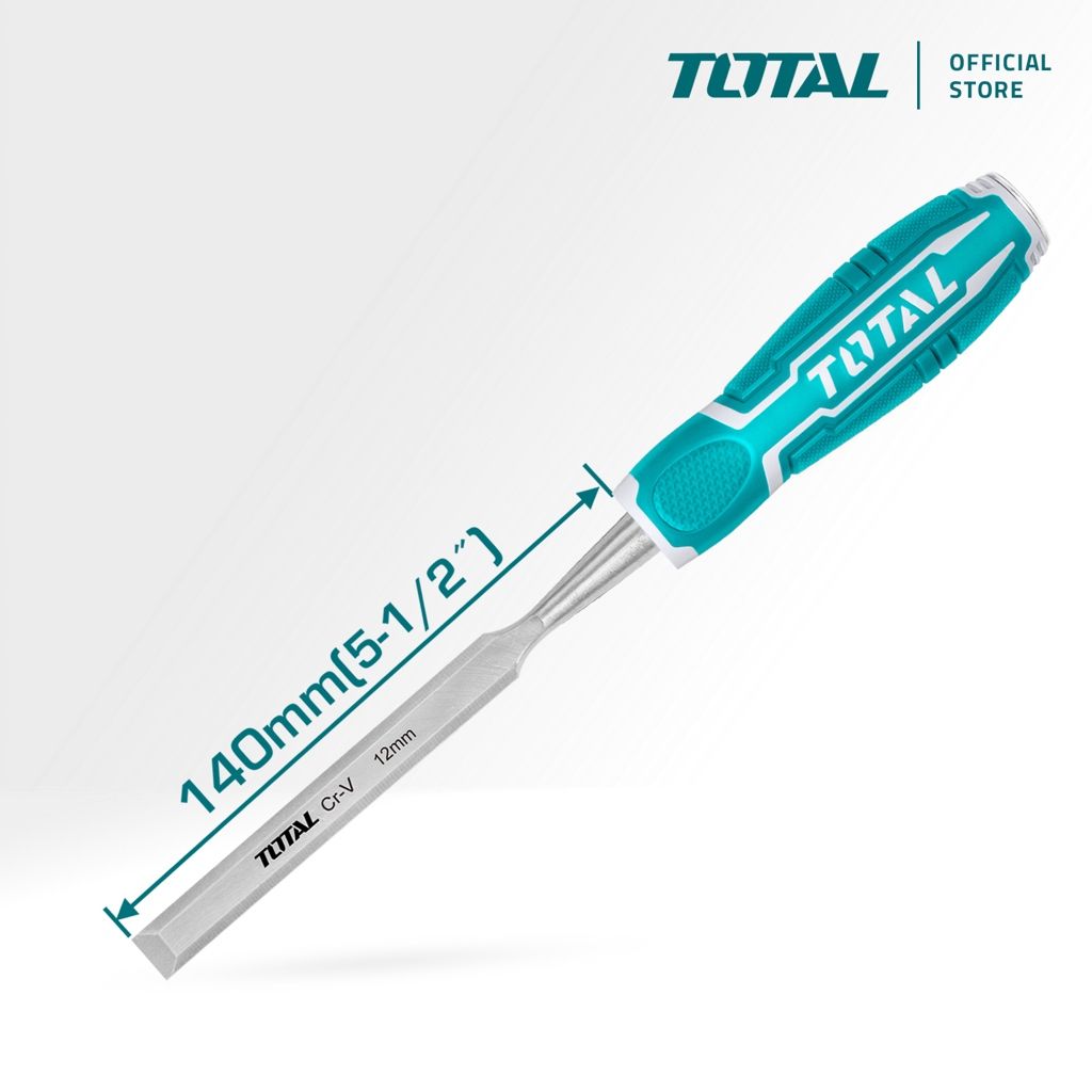 TOTAL WOOD CHISEL CR-V STEEL (12MM/1/2"/140MM) THT41126