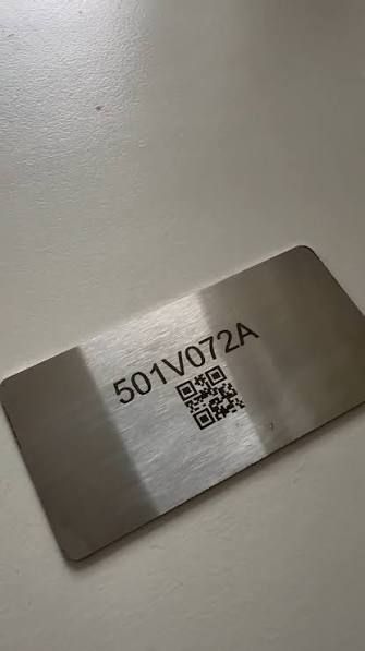 Engrave on stainless steelc/w artwork design