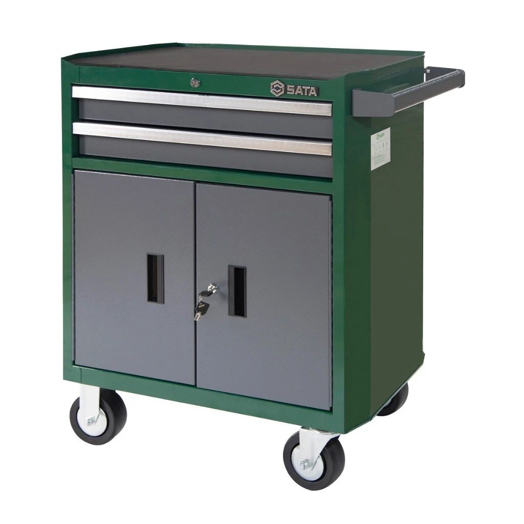 SATA 2 Layer Drawer Tool Cart Trolley set (770x470x896mm)