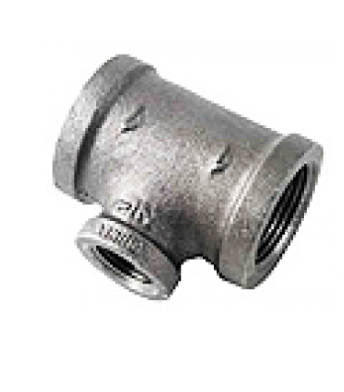 ATKC Galvanized Iron (GI) Fittings Reducing Tee 1" x 1/2"