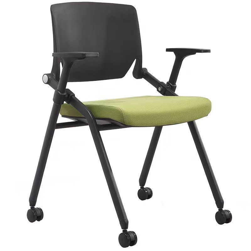 FOLDABLE TRAINING CHAIR WITH WHEELS / PLASTIC BASE / 25MM HIGH DENSITY FOAM SEAT / EPOXY FRAME / STUDY CHAIR
