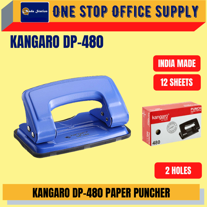 KANGARO DP-480 2 HOLE PUNCHER / KANGARO / DP-480 / PAPER PUNCHER / PUNCH / 2 HOLE PUNCHER