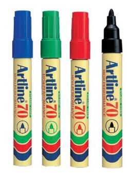 ARTLINE 700 Permanent Marker Merah/Biru/Hitam