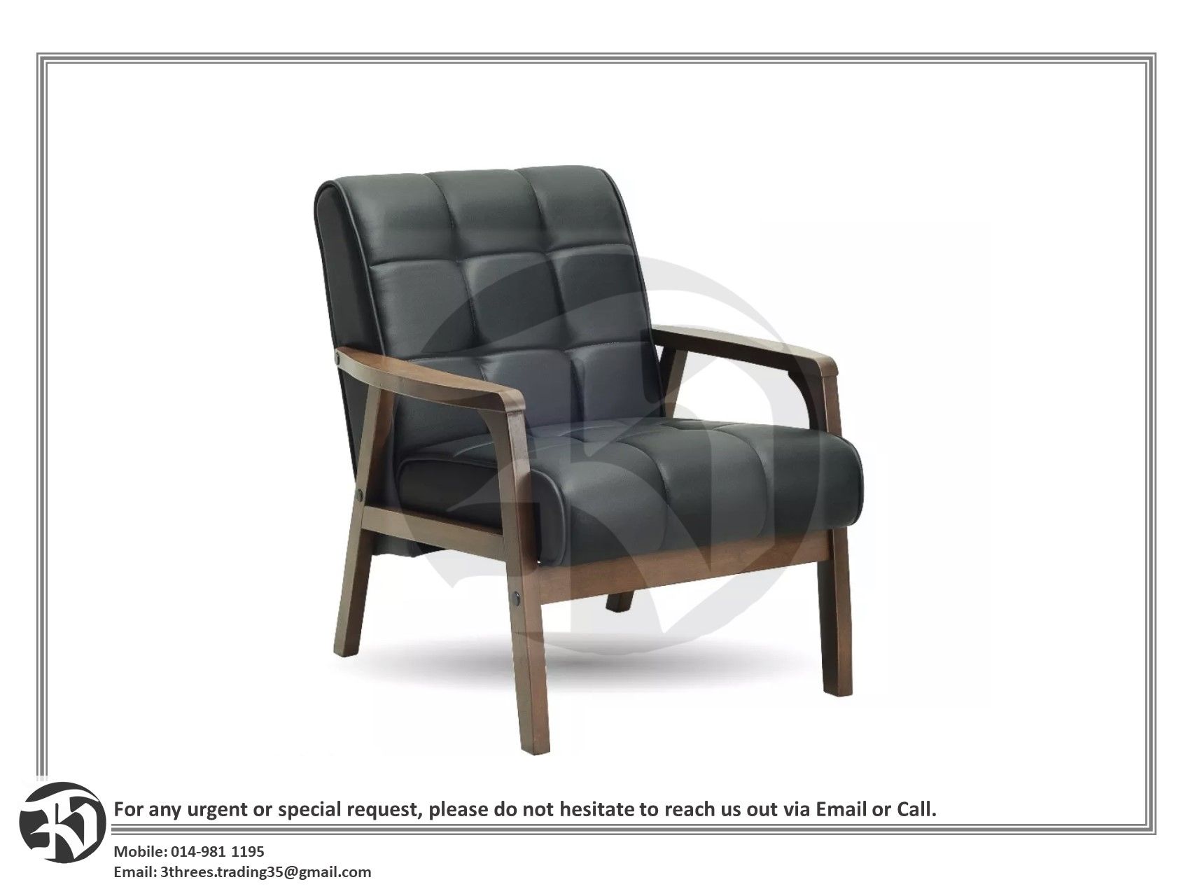 TUCSON 1 seater Sofa / Arm chair / Single sofa (L640 W800 H780mm)