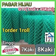 Pagar Hijau P10 (T:8feet x P:45feet)