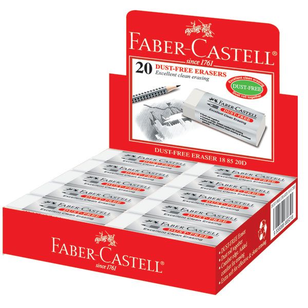 Faber-Castell Erasure PVC-free & Dust-free 20x