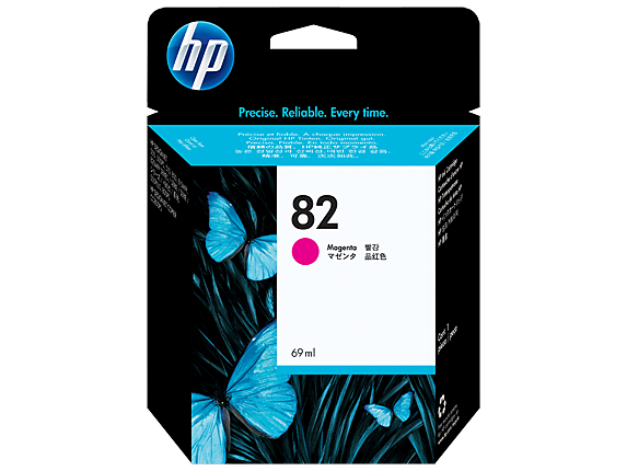 Genuine Malaysia HP Warranty - HP 82 Magenta Ink Cartridge