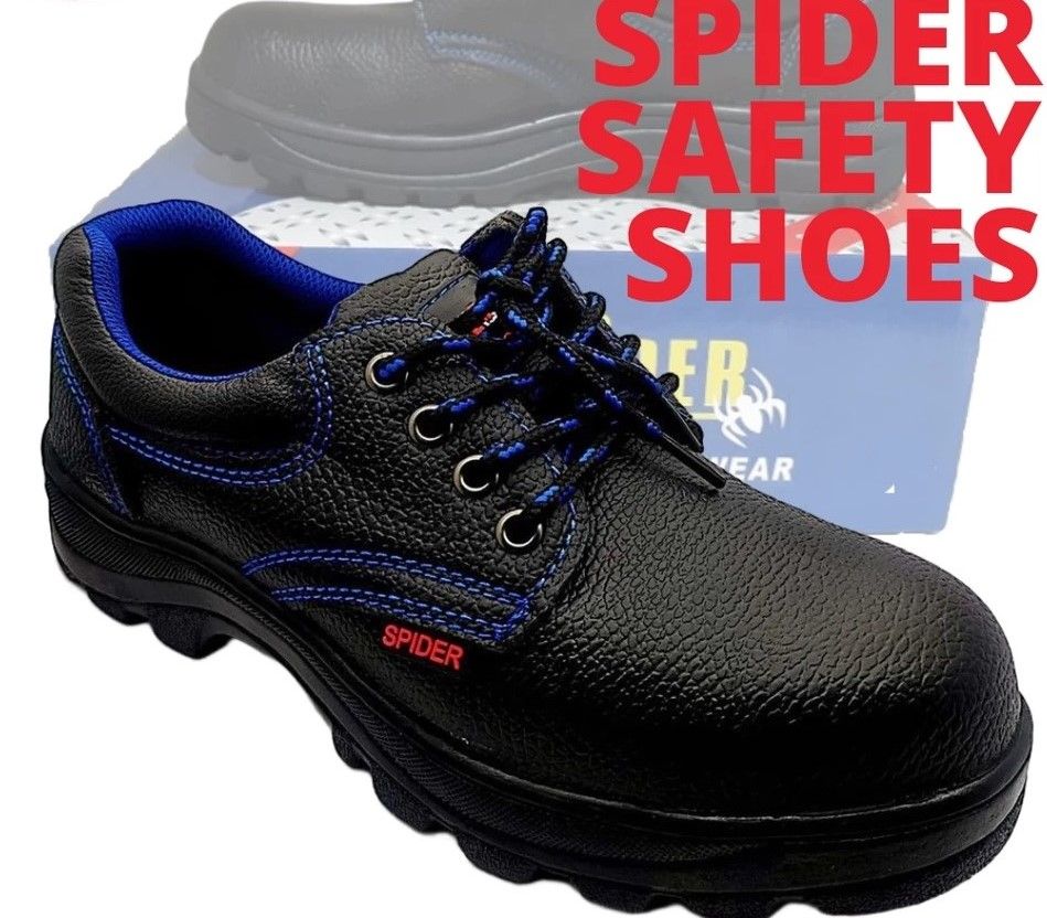 Spider Metal Kasut Kerja Esd Asics Larnmern Safety Jogger Shoes Boots Women Men Black Sport Lelaki