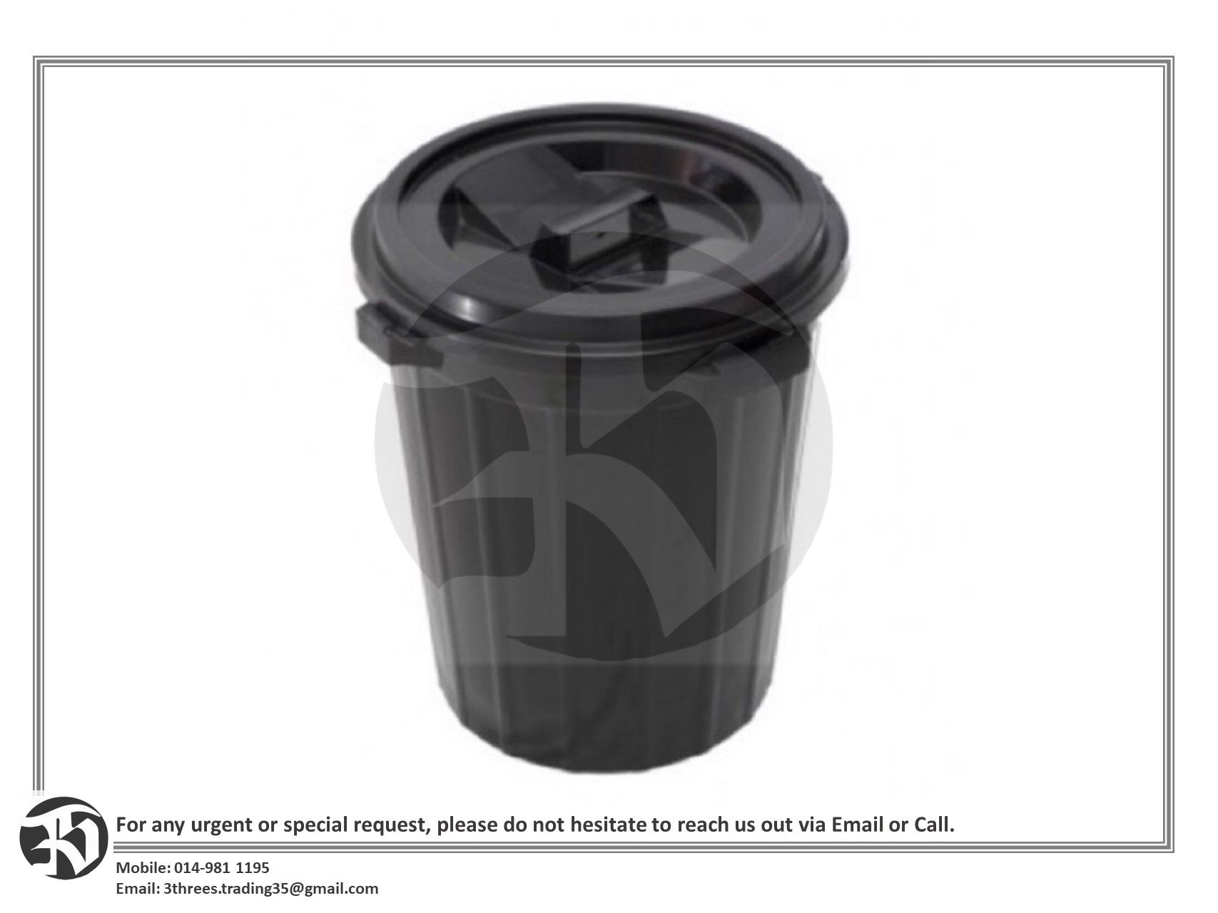 Best Quality Black Rubbish Bin