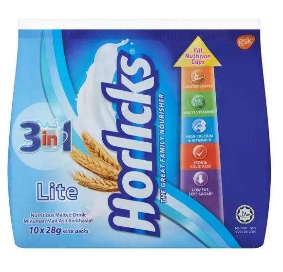 Horlicks 3 In 1 Lite 10 x 28g