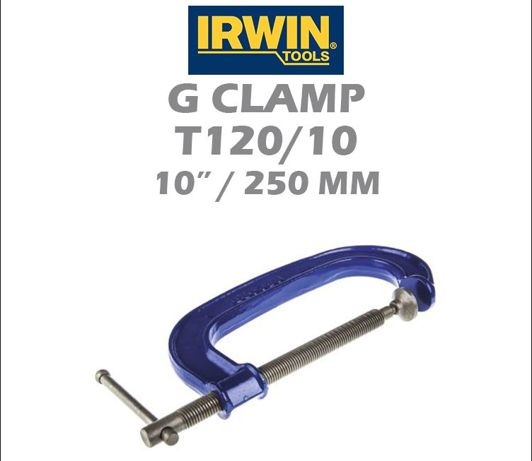 IRWIN G CLAMP T120/10 10" 250MM