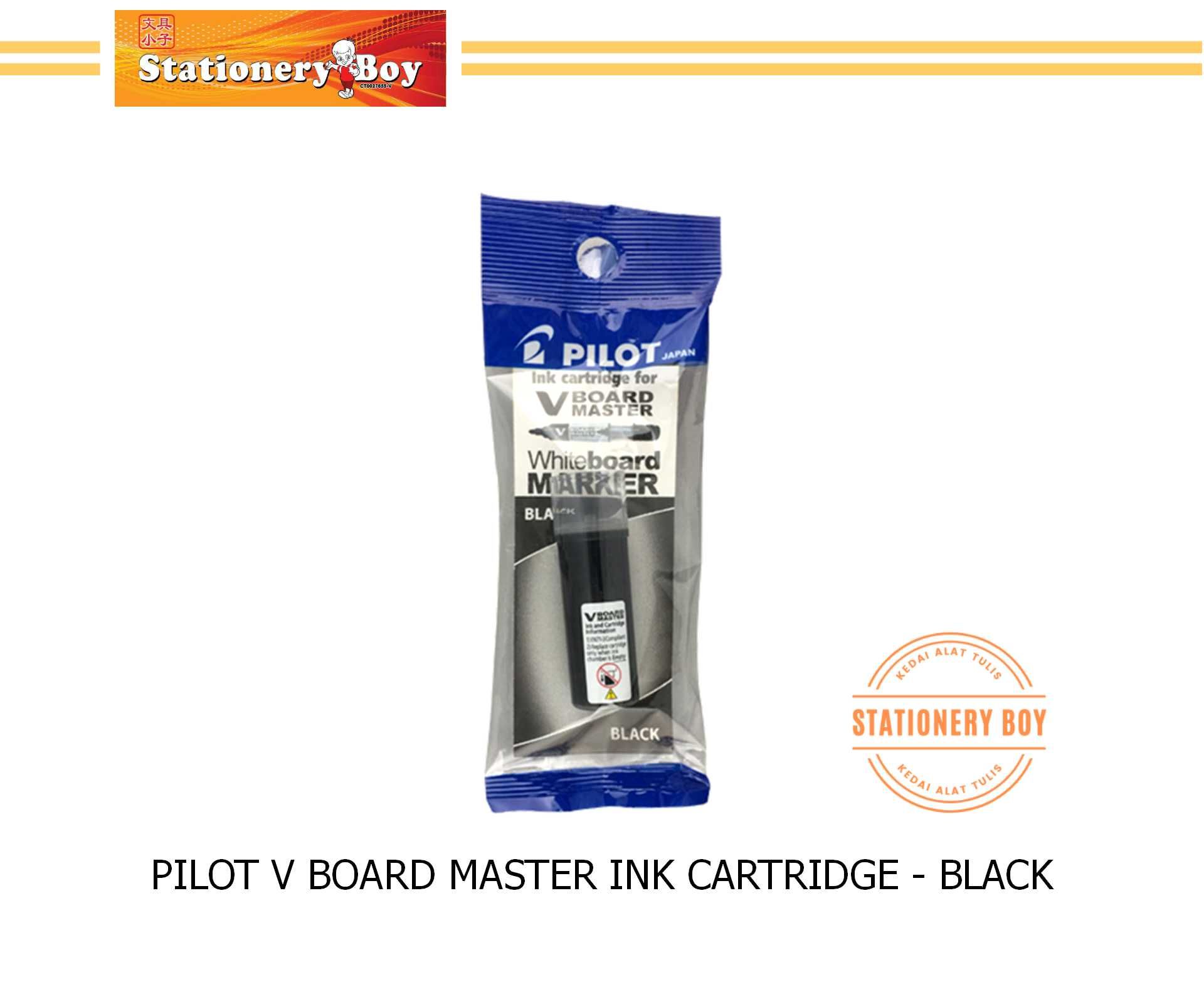PILOT V Board Master Ink Cartridgre / Isian Semula - Black, Blue, Red, Green, Orange, Violet