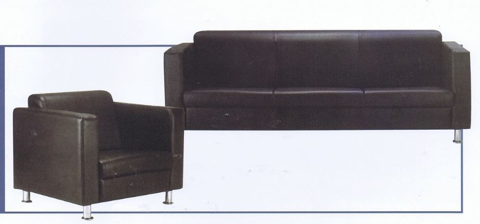 Sofa OFFICE SOFA / PU LEATHER / 3 SEATER / MODEL : EL-005 / SOFA