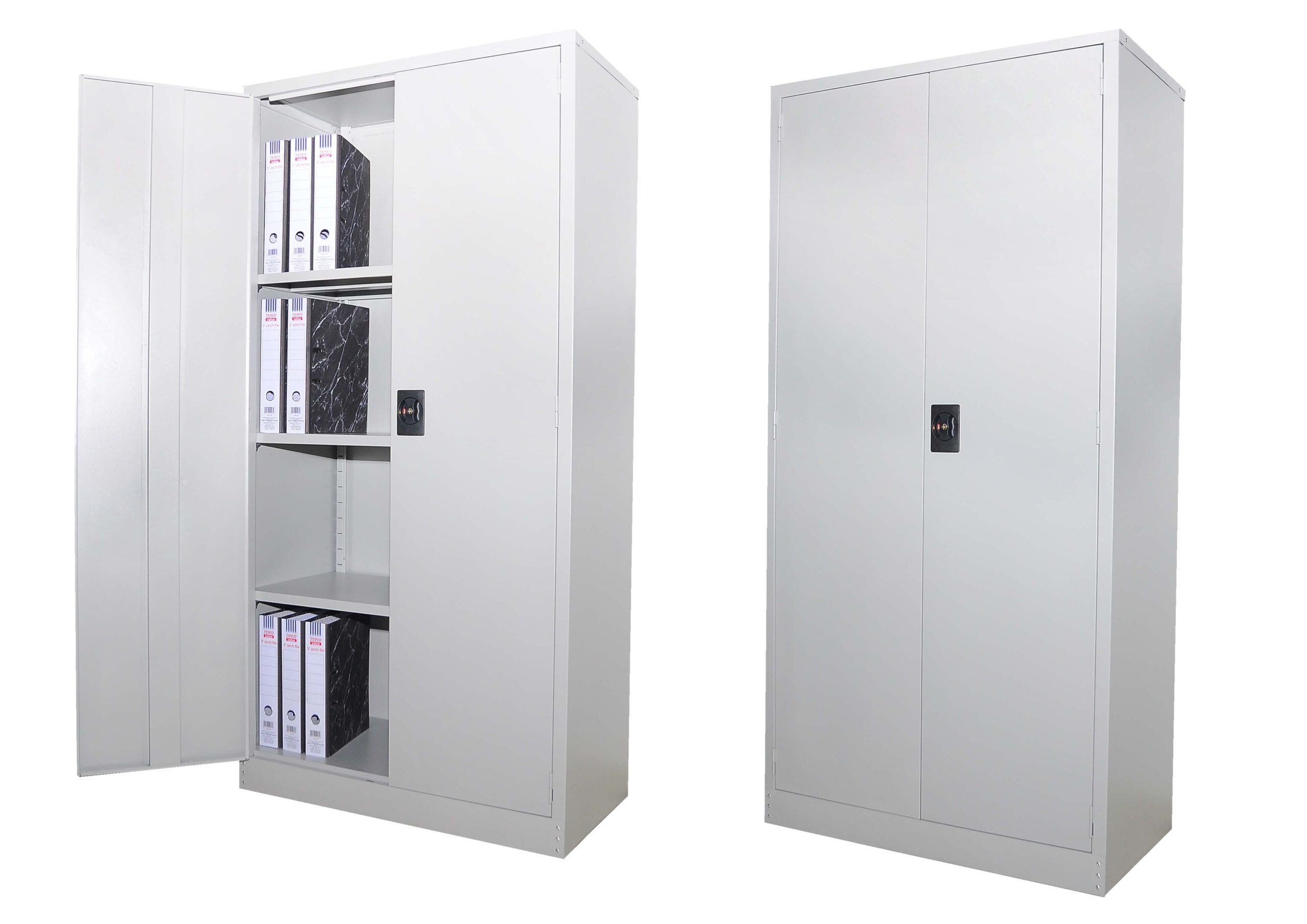 FULL HEIGHT STEEL CABINET WITH STEEL SWINGING DOOR