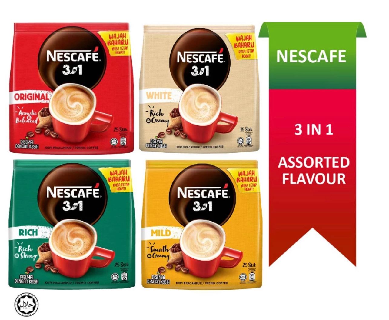 NESCAFE 3 in 1 Premix Coffee ( Assorted )
