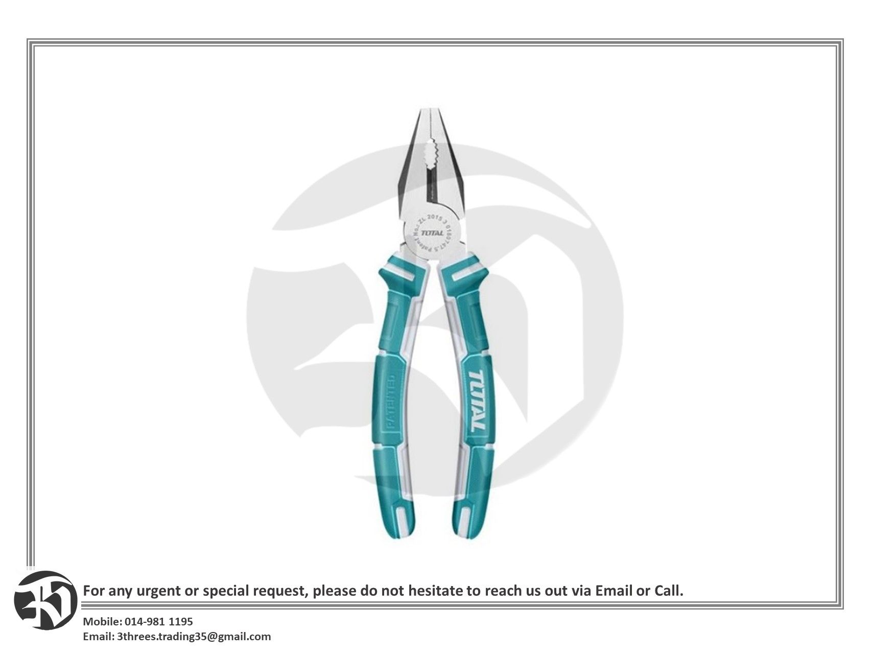 TOTAL Combination Pliers THT110606P / THT110806P