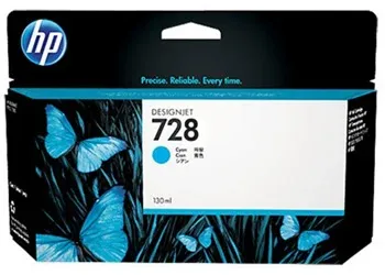 HP 728 130-ml Cyan DesignJet Ink Cartridge (F9J67A)