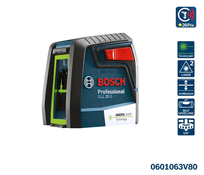 BOSCH GLL 30 G PROFESSIONAL LINE LASER - 0601063V80