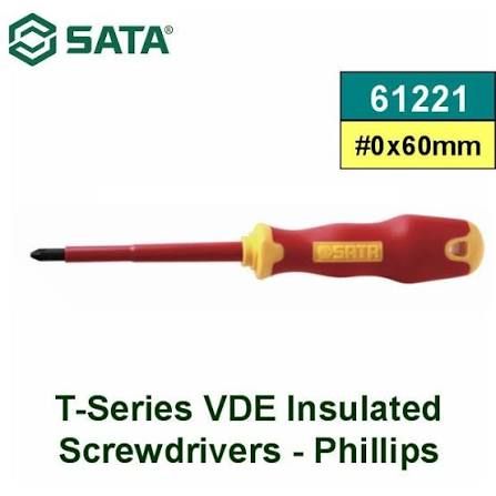 Sata T SERIES VDE SCREWDRIVER, PH #0X60MM