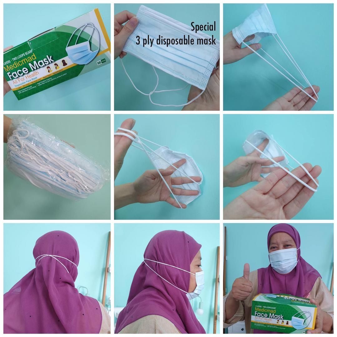 QS Muslimah Face Mask 3 Ply