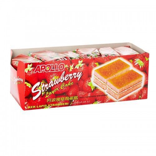 Apollo Layer Cake Strawberry 24 pcs x 18g