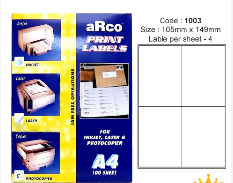 ARCO LABEL 1003