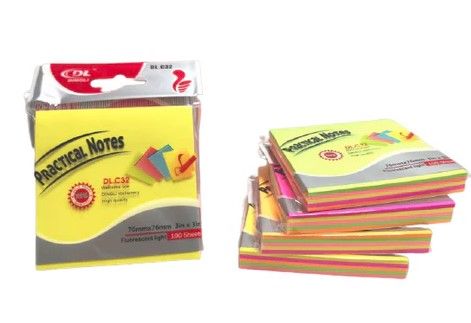 DINGLI 3" X 3" 5 IN 1 COLOR STICKY NOTES