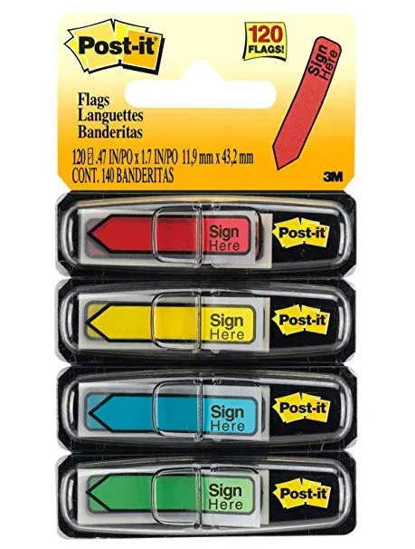 SIGN HERE PRINTED TAPE FLAG TYPE : APLUS