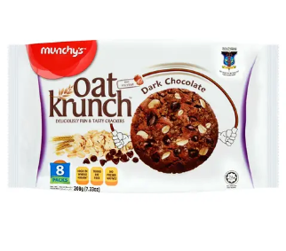 MUNCHY'S  OAT KRUNCH  DARK CHOCOLATE  208G (8 SMALL PACKS)