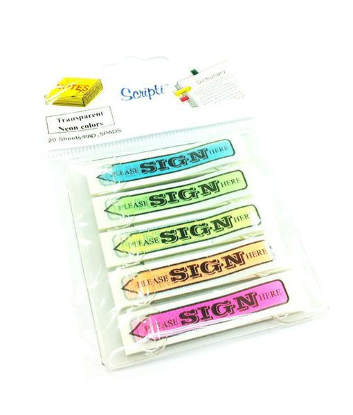CHERRY STICK NOTE S44/125 ARROW PLS SIGN