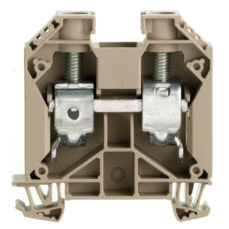 WEIDMULLER WDU 35 FEED-THROUGH TERMINAL 35MM2 1000V 125A DARK BEIGE (1020500000)