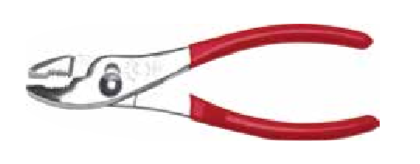 Temo 8"/200mm Industrial Slip Joint Pliers with Bonded Vinyl-coated Handles