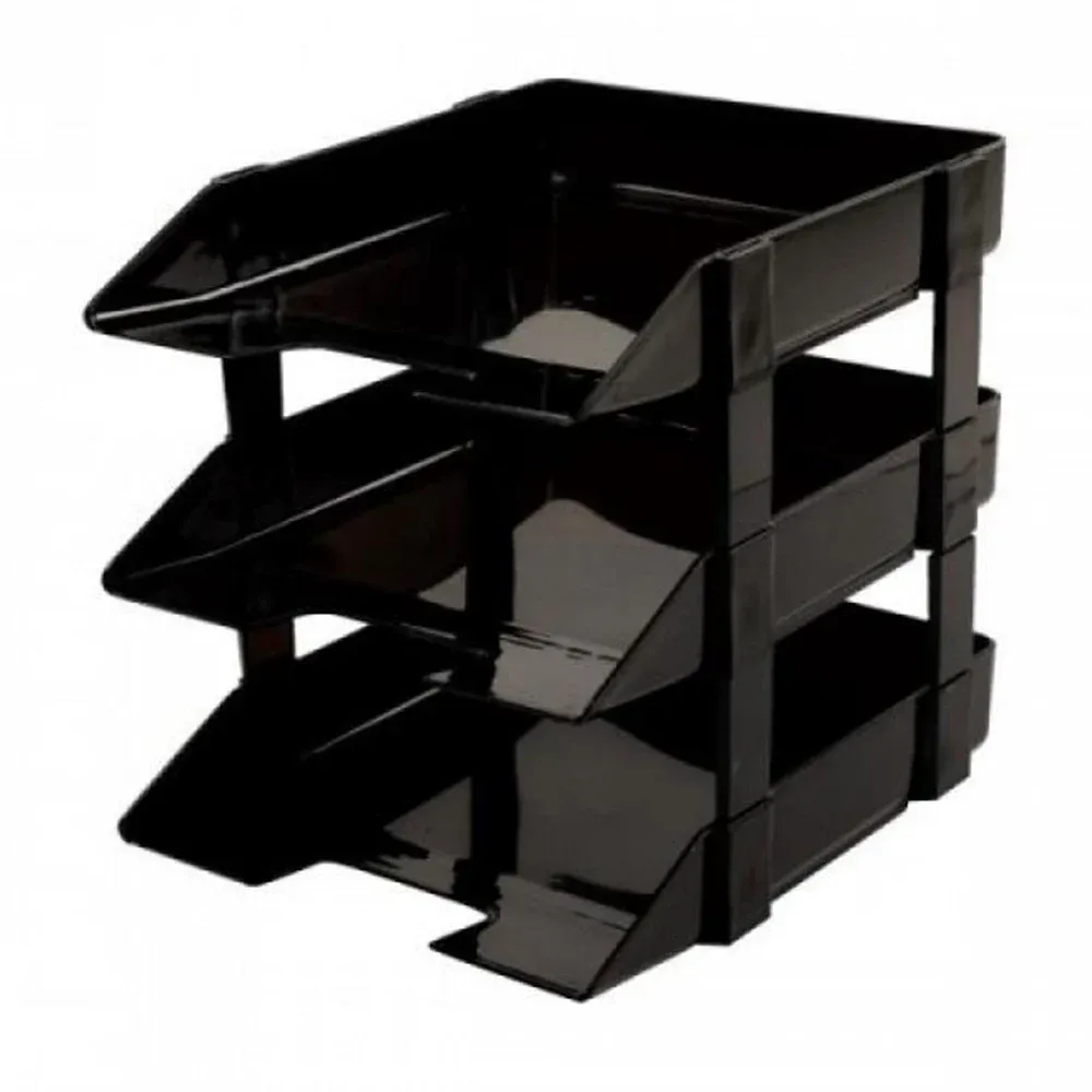 PLASTIC DESK DOCUMENT TRAY -3 TIER