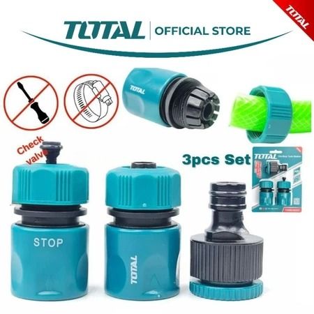 Total Hose Quick Connector Set (3 Pcs) THWS030301