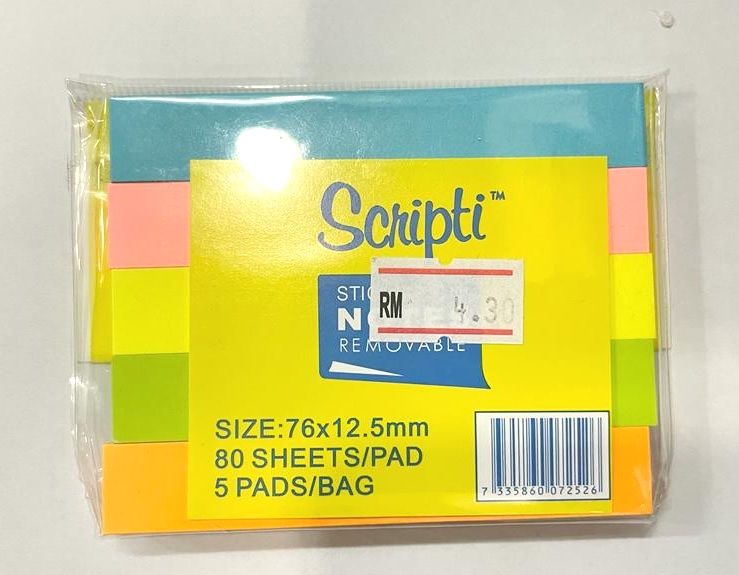 SCRIPTI 5 COLOUR NEON S.O.N. 12.5 X76MM