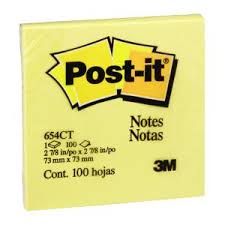 3M Post-it Notes Yellow 654 76mm x 76mm /3M /Post-It Notes /Yellow Post-It Notes /3M Post-It