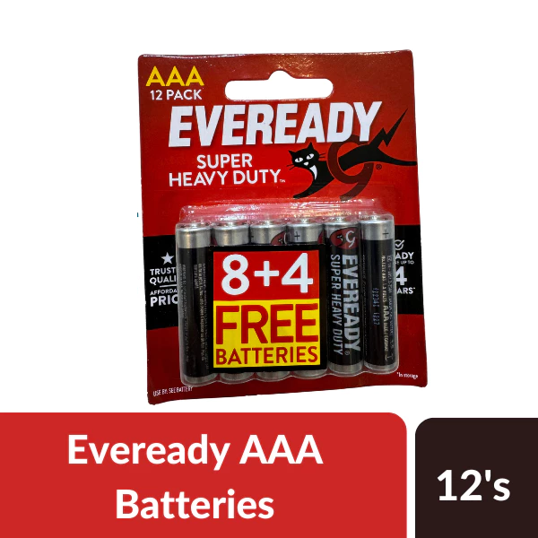 EVEREADY SUPER HEAVY DUTY (AAA) BATTERY 12PCS