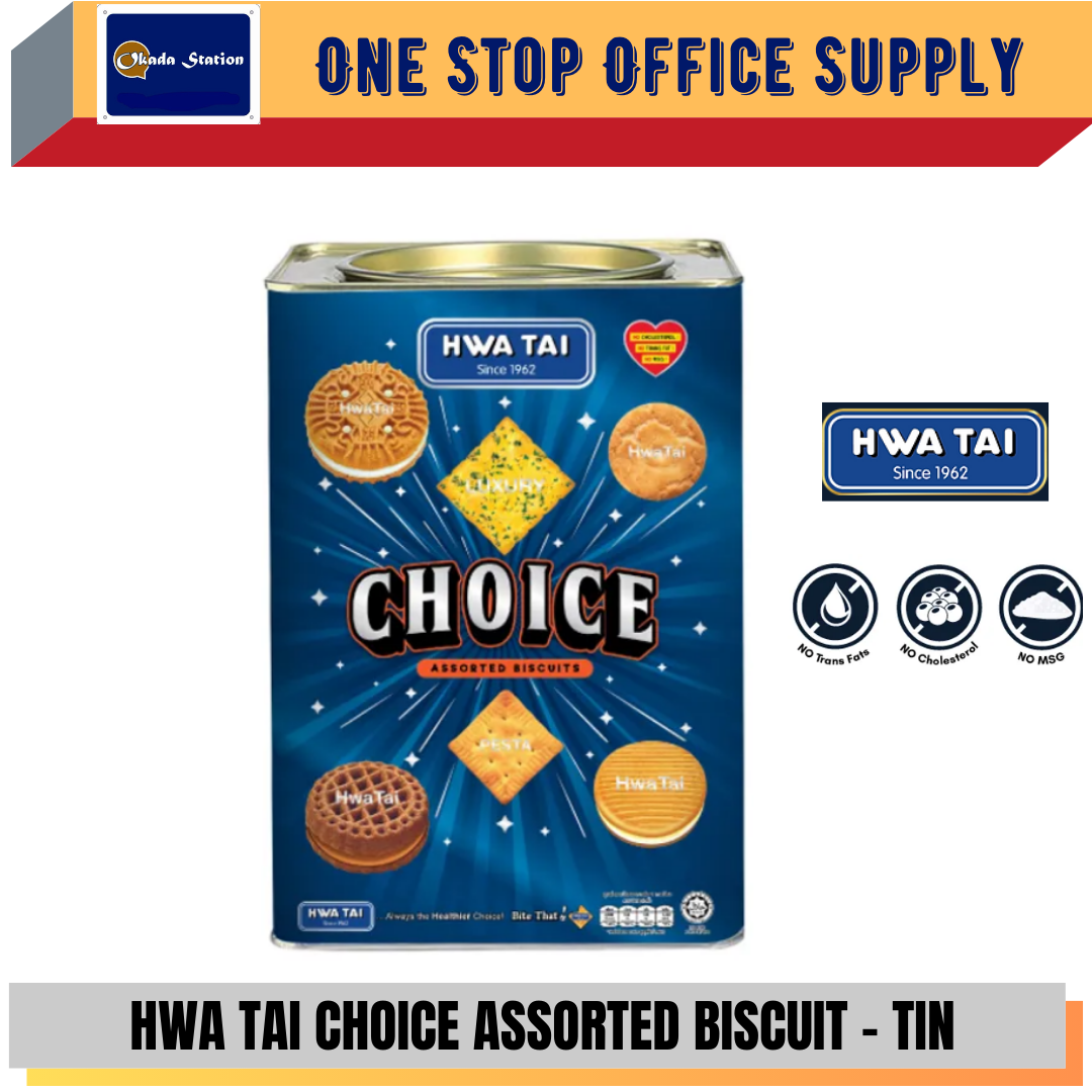 HWA TAI / BISCUIT / CHOICE ASSORTED / 600G / TIN / ASSORTED BISCUIT / BISKUT