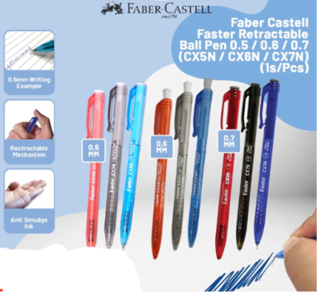 Faster CX-5N 0.5mm / CX -7N 0.7mm Ball Pen 6pcs & 12pcs CX-5N Blue 12pcs PEN-CX7N-KK