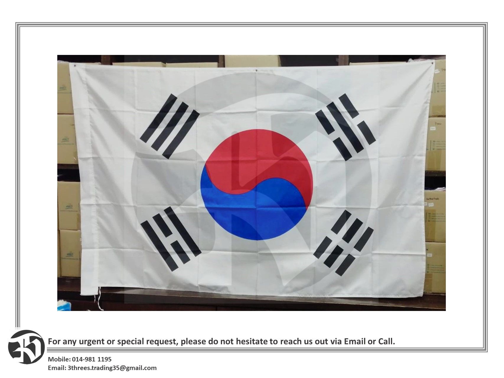 Custom Flag Printing 3ft x 5ft / 90cm x 150cm