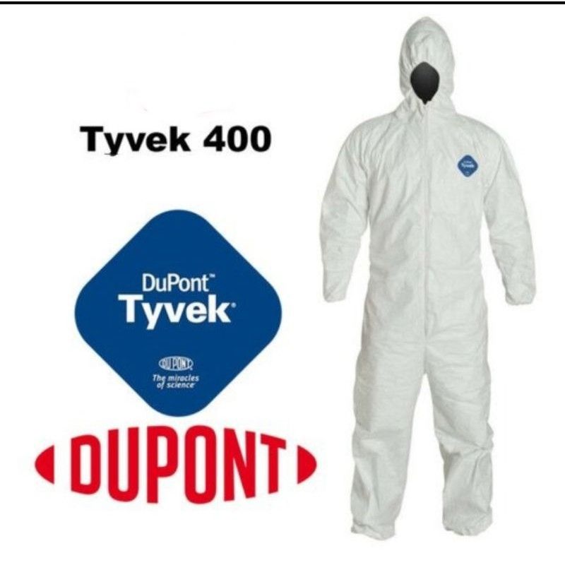 Dupont Tyvek 400 Barrierman Disposable Coverall - L